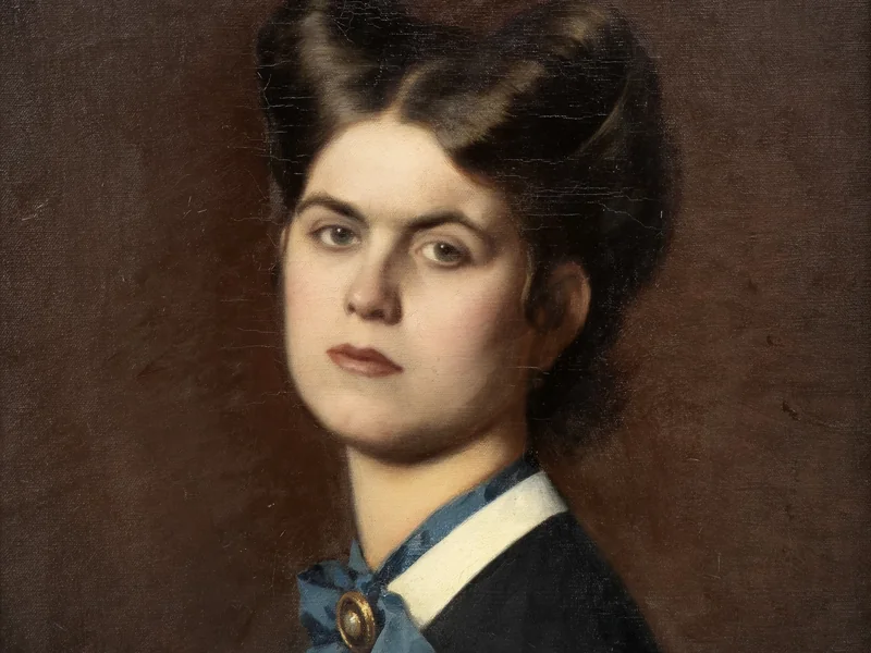 1847-Marie Müller - Ritratto di Marie Müller, dipinto da suo fratello Leopold Carl Müller